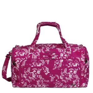 Lug Trolley Duffel Bag Flourish Berry Toile Floral Spacious Travel Bag